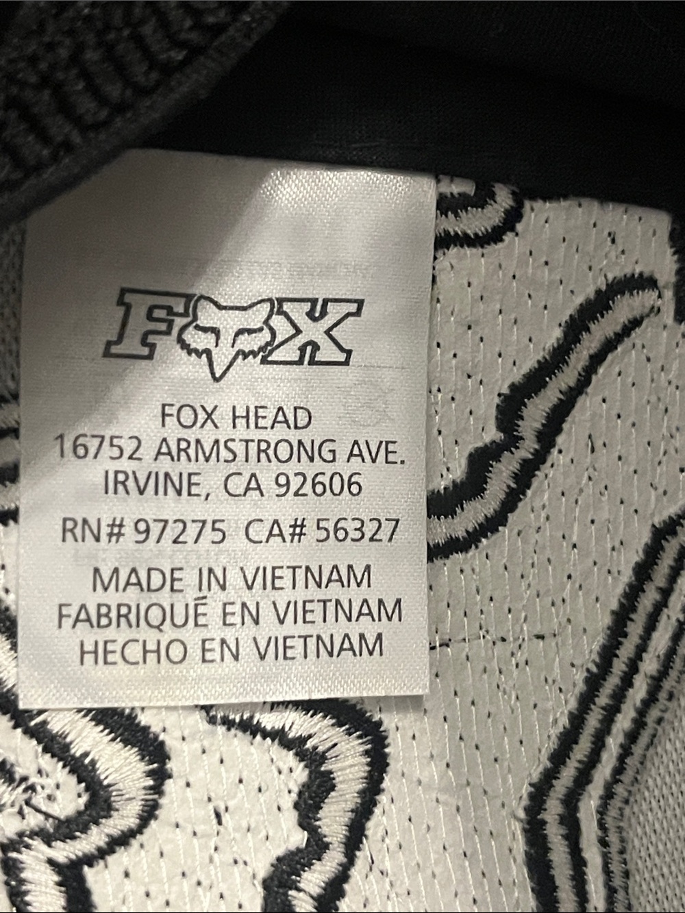 Fox Black Hat with Red Fox Head Logo - Picture 2 of 10